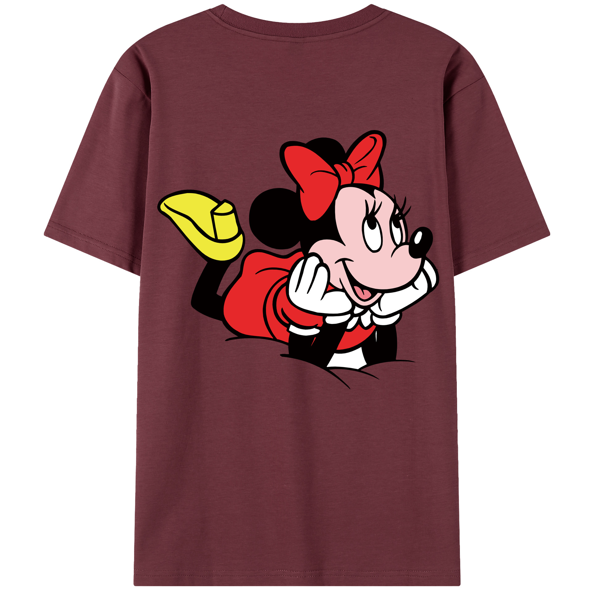 （画像用） ミッキーマウス Mickey Mouse 綿100％半袖Tシャツ（背面プリント）